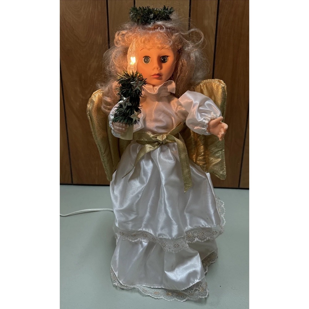 Trimming Etc. Angel 24" Christmas Animated Figure w/ Lighted Candle Vtg Works